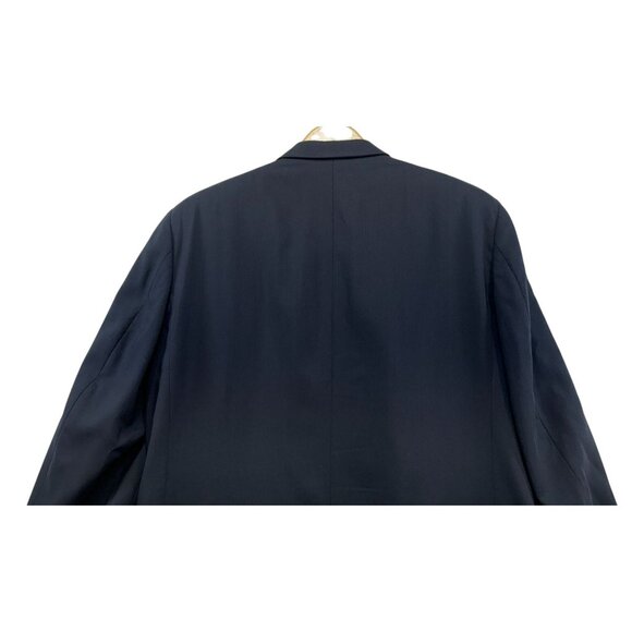 Vito Rufolo Mens Wool Suit Jacket 40R Navy Made In Italy Super 100s High Twist - Picture 14 of 16
